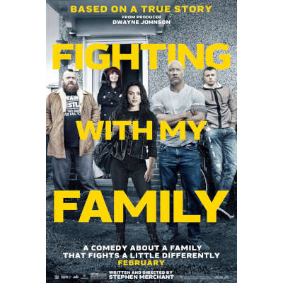 Imagen, foto o portada de Luchando Con Mi Familia (Película, Florence Pugh, Vince Vaughn, Dwayne Johnson)