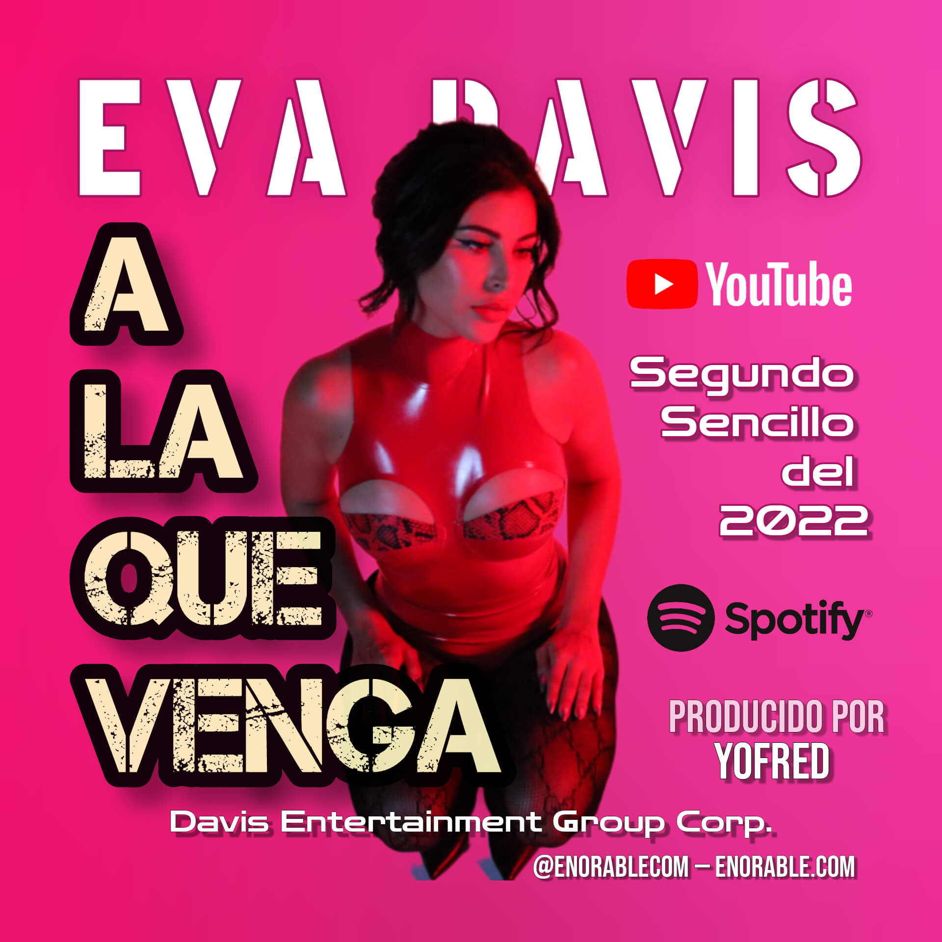 Imagen, foto o portada de Eva Davis presentó el sencillo musical «A LA QUE VENGA»