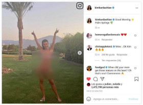 Imagen, foto o portada de Bikinazo de Kim Kardashian en Palm Springs