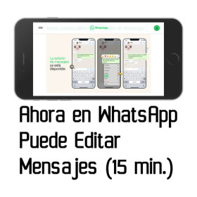 Imagen, foto o portada de WhatsApp anunció la edición de mensajes...