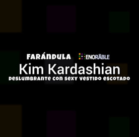 Hot: Kim Kardashian deslumbrante con sexy vestido escotado