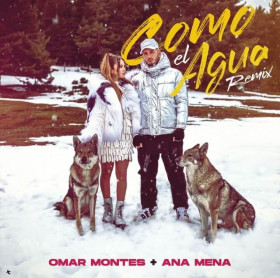 Imagen, foto o portada de Como el Agua Remix de Ana Mena y Omar Montes (Canción, 2019)