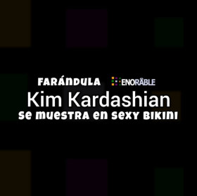 Kim Kardashian se muestra en sexy bikini rojo