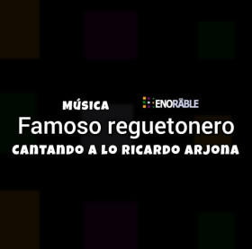 Así este famoso reguetonero canta a lo Ricardo Arjona